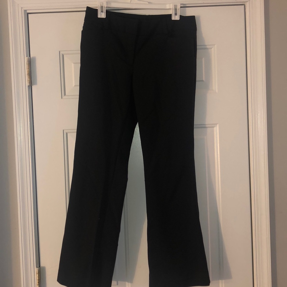 Flare black slacks